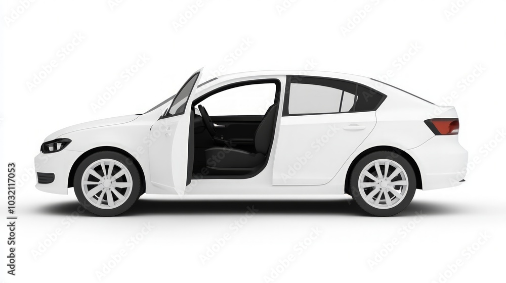 Isolated White Car Door on Clean Background, showcasing a sleek design, smooth surface, and minimalist aesthetic, ideal for automotive design presentations and marketing materials Isolated White Car Door on Clean Background, showcasing a sleek design, smooth surface, and minimalist aesthetic, ideal for automotive design presentations and marketing materials