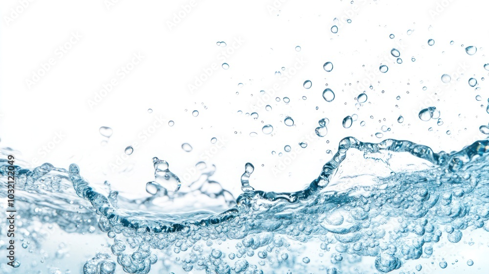 Water Splashing with Bubbles Water Splashing with Bubbles