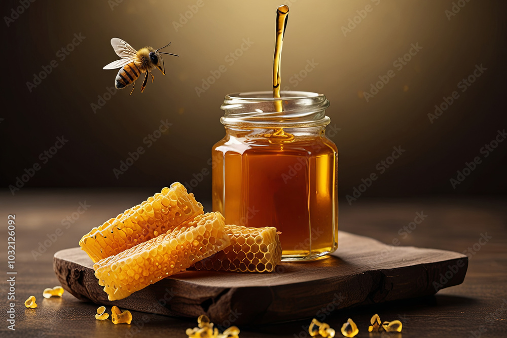 Natural Honey Granules with Honeycomb Natural Honey Granules with Honeycomb