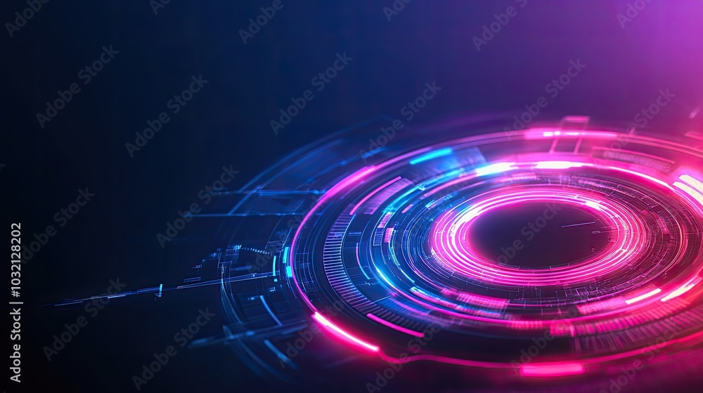 Obraz premium Sleek Minimalistic Digital Interface Template Design