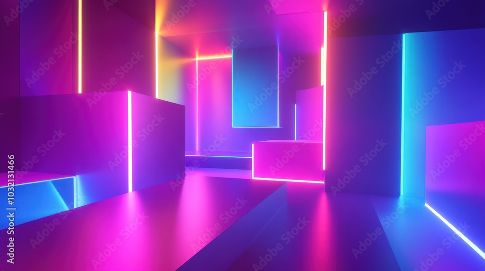 Neon Lights Abstract Art Neon Lights Abstract Art