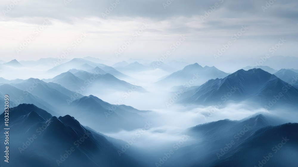 Serene Alpine Landscape Serene Alpine Landscape