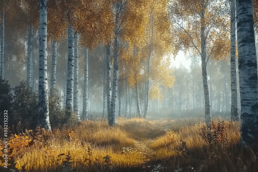 A winding path through dense forest vegetation, surrounded by tall trees A winding path through dense forest vegetation, surrounded by tall trees