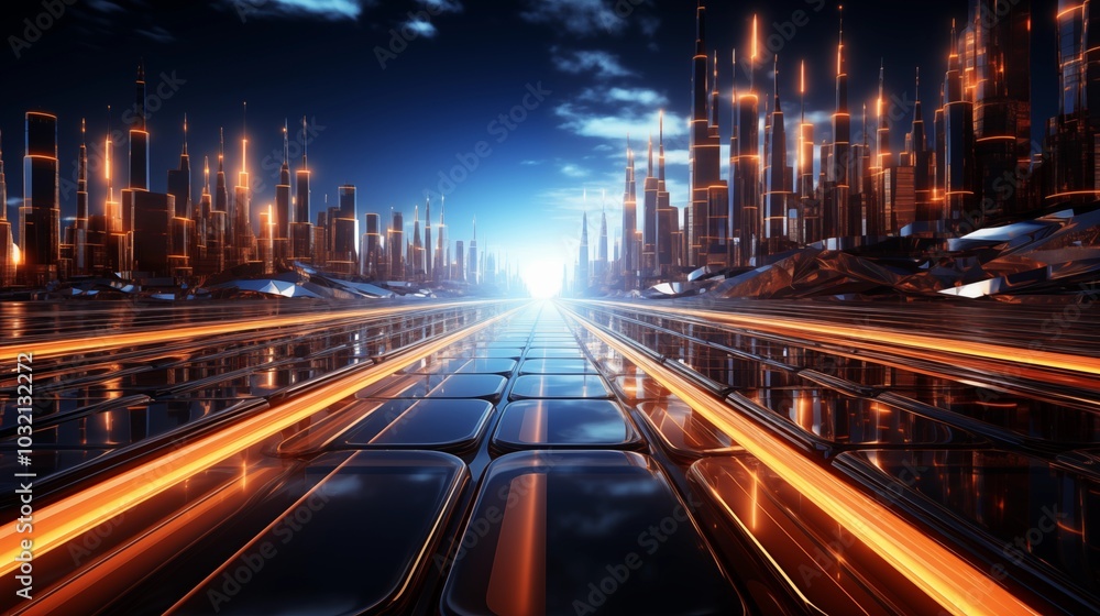 Future technology line background and light effect Future technology line background and light effect