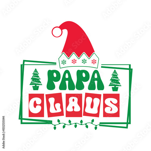 Papa claus Svg Design