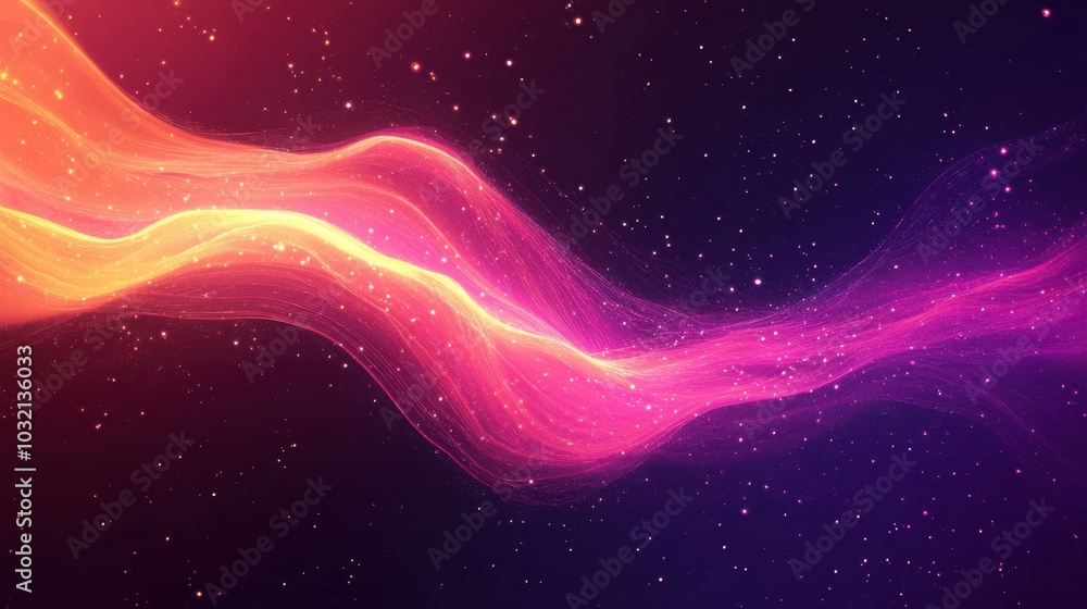 Obraz premium Dreamy Iridescent Gradient with Glowing Highlights