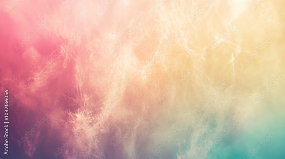 Fototapeta premium Dreamy Iridescent Gradient Background with Glowing Highlights