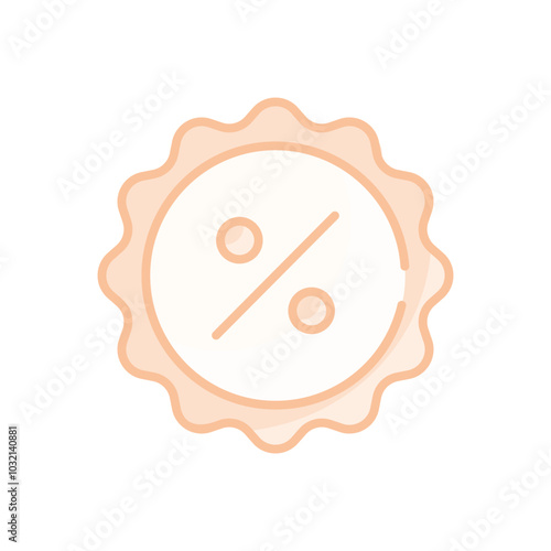 Shopaholic Badge vector icon