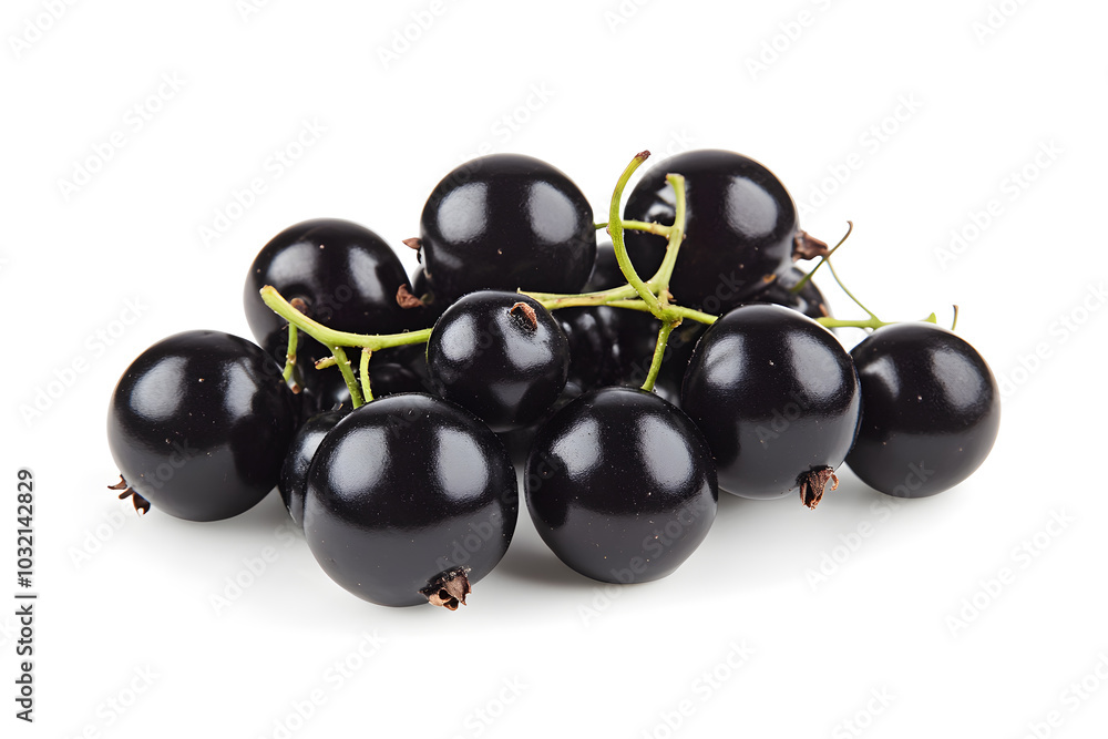 Black currant berry isolated on white background Black currant berry isolated on white background