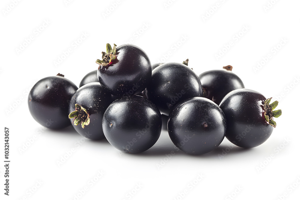 Black currant berry isolated on white background Black currant berry isolated on white background