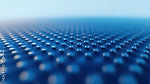 Abstract Blue Grid Pattern