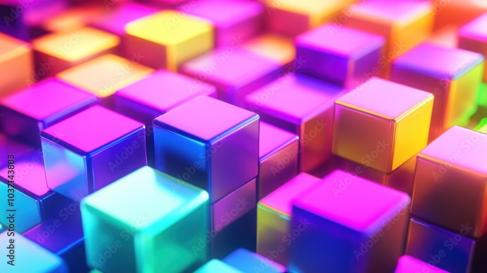Colorful Abstract Cubes Colorful Abstract Cubes