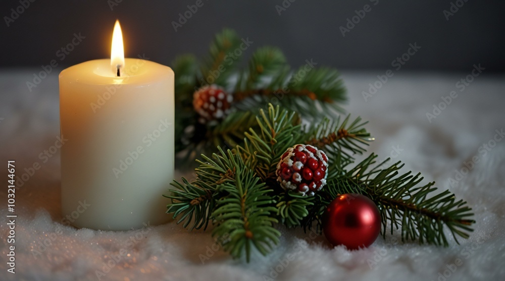 christmas decoration with candle christmas decoration with candle