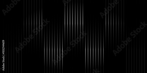 abstract black and white gradient stripe straight line pattern. Oblique pattern backdrop. Black thin to thick stripe backdrop for overlay, print, cover, graphic design.