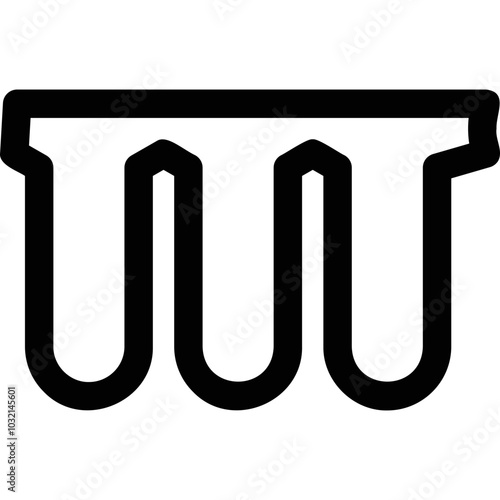Simple vector icon water filter