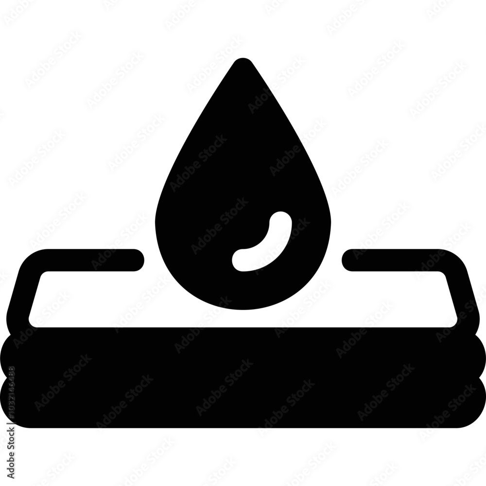 Simple vector icon water filtration Simple vector icon water filtration