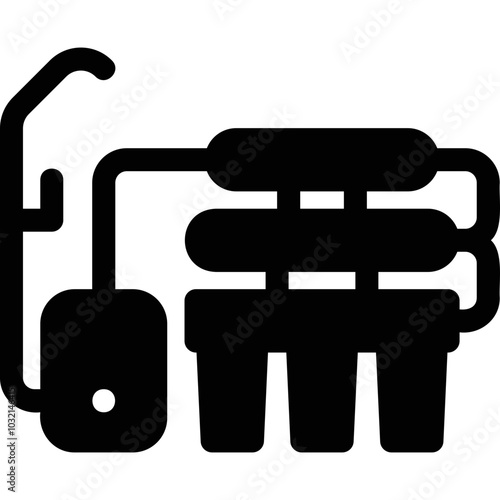 Simple vector icon water filter