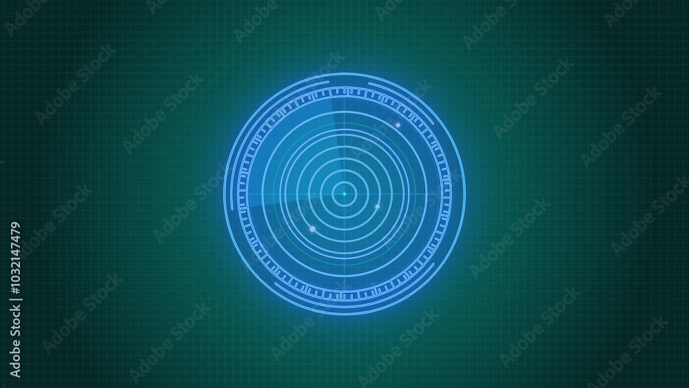 Digital technology futuristic circle target interface HUD made of many dots or particles on a background. Digital technology futuristic circle target interface HUD made of many dots or particles on a background.
