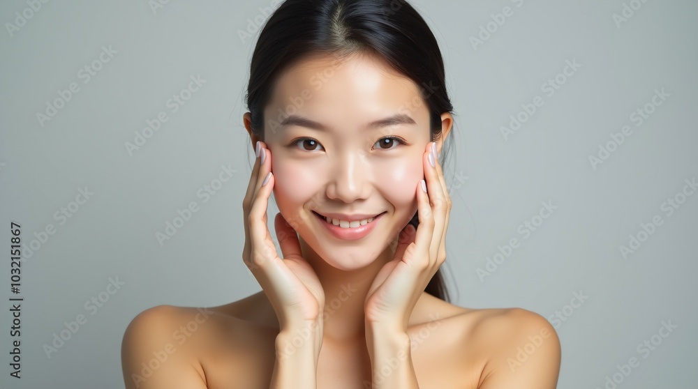 Beautiful young asian woman clear skin concept. Beautiful young asian woman clear skin concept.