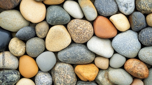 Assortment of Smooth River Rocks and Pebbles