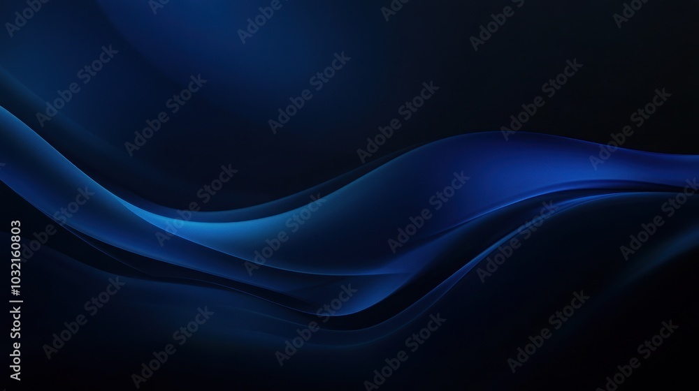 Abstract Blue Wave Design Abstract Blue Wave Design