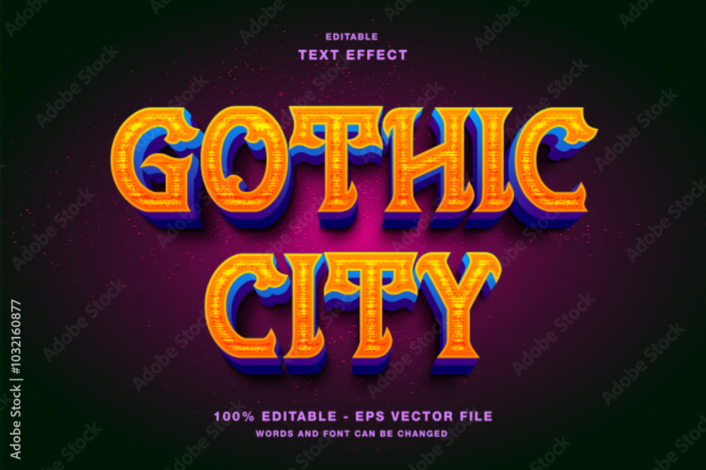 Gothic City 3d Editable Text Effect Template Style Premium Vector Gothic City 3d Editable Text Effect Template Style Premium Vector