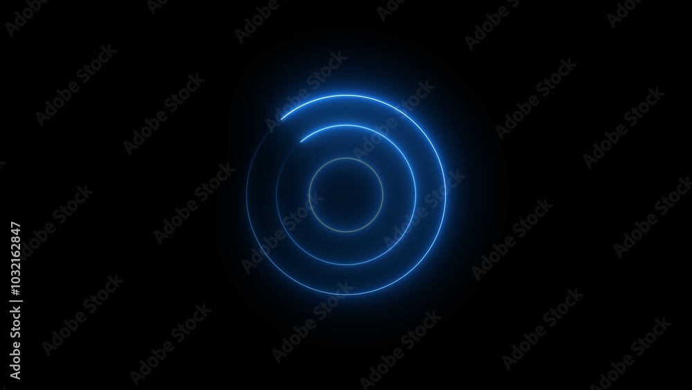 Turquoise circles glowing on black background. Vector realistic illustration of neon light swirls . Abstract circle of glowing particles, big data transmission, internet network. Turquoise circles glowing on black background. Vector realistic illustration of neon light swirls . Abstract circle of glowing particles, big data transmission, internet network.