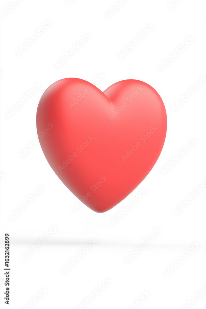 A vibrant red heart shape, symbolizing love and affection, displayed against a clean white background for a striking visual impact. A vibrant red heart shape, symbolizing love and affection, displayed against a clean white background for a striking visual impact.