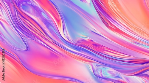 Wallpaper Mural Chromatic abstract fusion: Beautiful abstract artistic colorful pattern background, fluid paint swirls, fractal-inspired shapes, iridescent color shifts, digital brushstroke textures, dynamic Torontodigital.ca