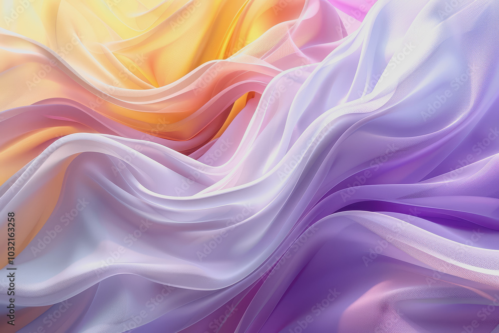 Obraz premium Abstract background with bright colors and abstract patterns in purple and yellow gradient shades.