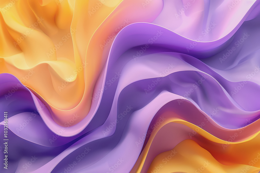 Abstract background with bright colors and abstract patterns in purple and yellow gradient shades. Abstract background with bright colors and abstract patterns in purple and yellow gradient shades.