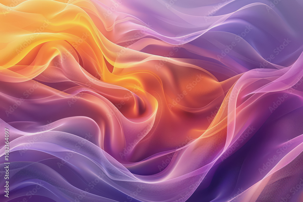Abstract background with bright colors and abstract patterns in purple and yellow gradient shades. Abstract background with bright colors and abstract patterns in purple and yellow gradient shades.