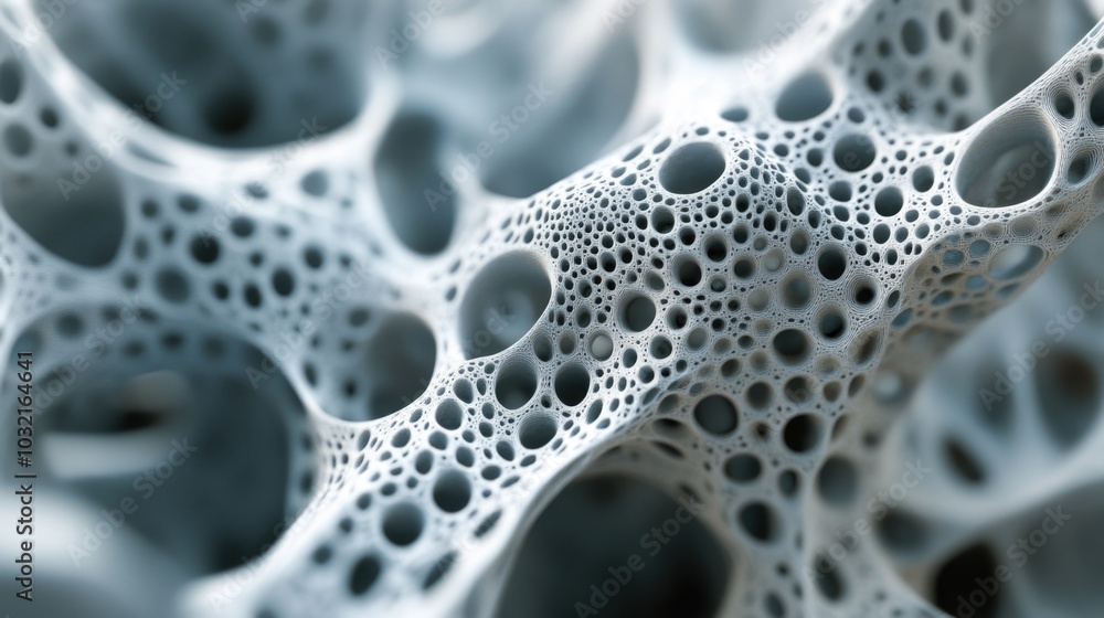 Microscopic Porous Crystal Structure Microscopic Porous Crystal Structure