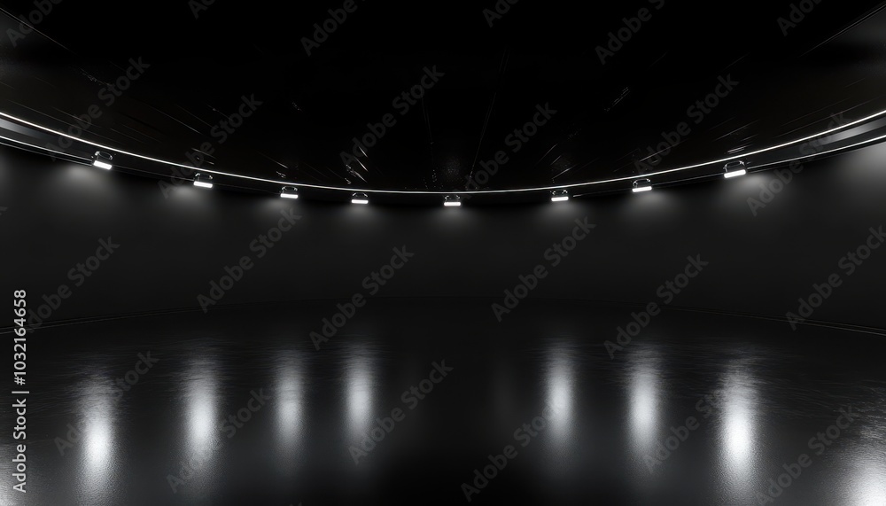 custom made wallpaper toronto digitalBright reflections in a minimalistic black studio environment for virtual reality