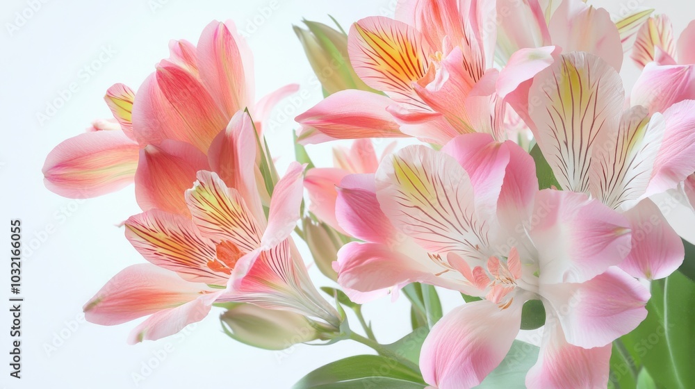a meticulously detailed summer bouquet of alstroemeria flowers, their vibrant petals and intricate structures rendered with scientific precision against a transparent background a meticulously detailed summer bouquet of alstroemeria flowers, their vibrant petals and intricate structures rendered with scientific precision against a transparent background