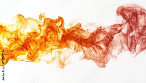 Colorful smoke swirling against a white background, creating an ethereal atmosphere