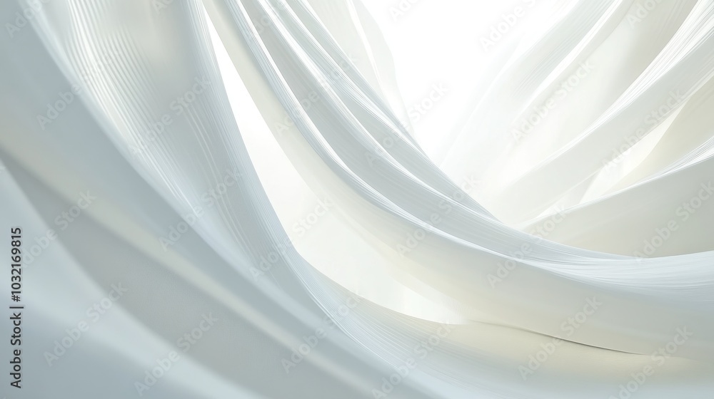 Abstract White Fabric Drapes Abstract White Fabric Drapes