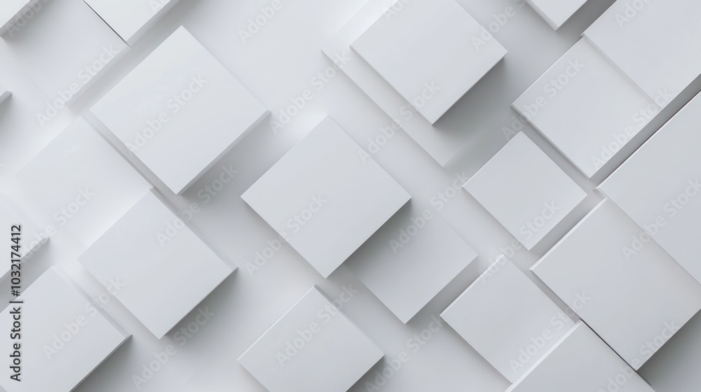 Abstract White Geometric Background Abstract White Geometric Background