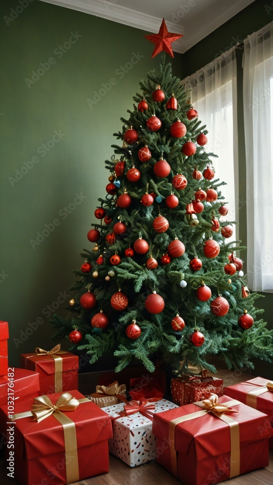 christmas tree with gifts christmas tree with gifts