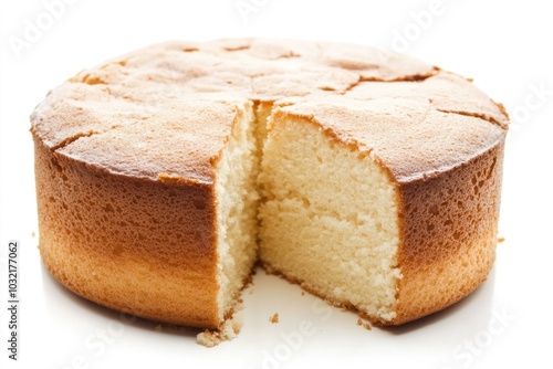 A slice of cake with a bite removed, perfect for an image about dessert or food