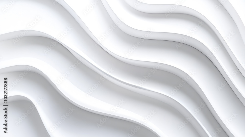 Abstract White Curved Lines Abstract White Curved Lines