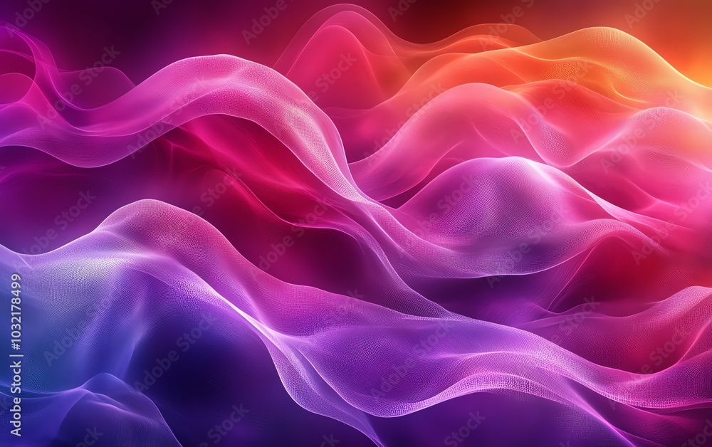 A vibrant and dynamic digital art background featuring flowing waves in deep fuchsia and violet, emphasizing the beauty of curved lines and rich textures A vibrant and dynamic digital art background featuring flowing waves in deep fuchsia and violet, emphasizing the beauty of curved lines and rich textures