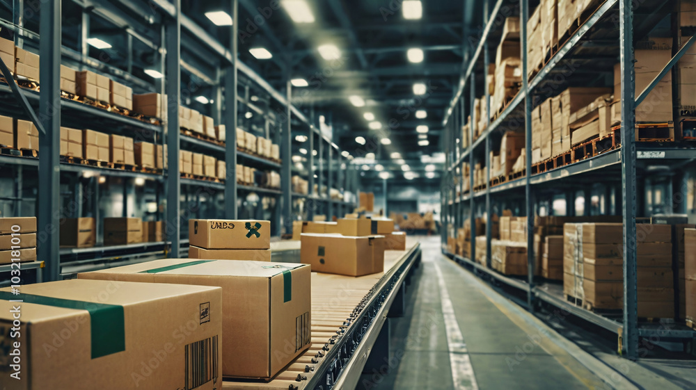 Fototapeta premium Conceptual image of medical distribution showing healthcare supply chain