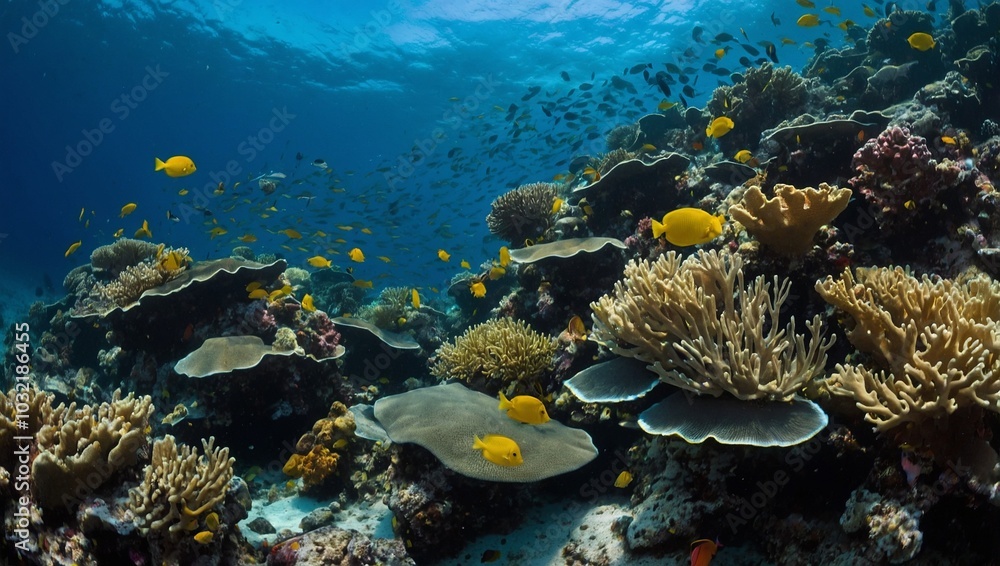 Obraz premium coral reef with fish
