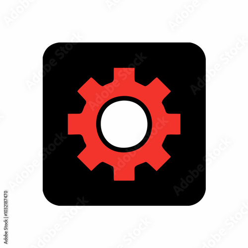 White lock icon on black paper vector illustration