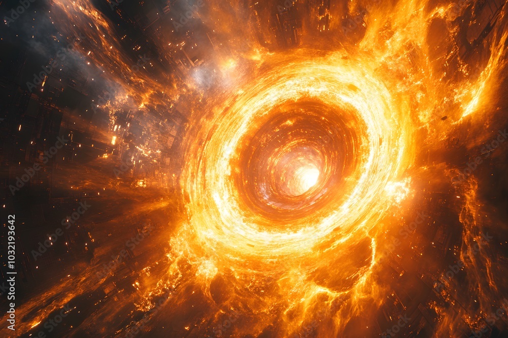 Nuclear Fusion, Visualized As A Radiant Energy Core Nuclear Fusion, Visualized As A Radiant Energy Core