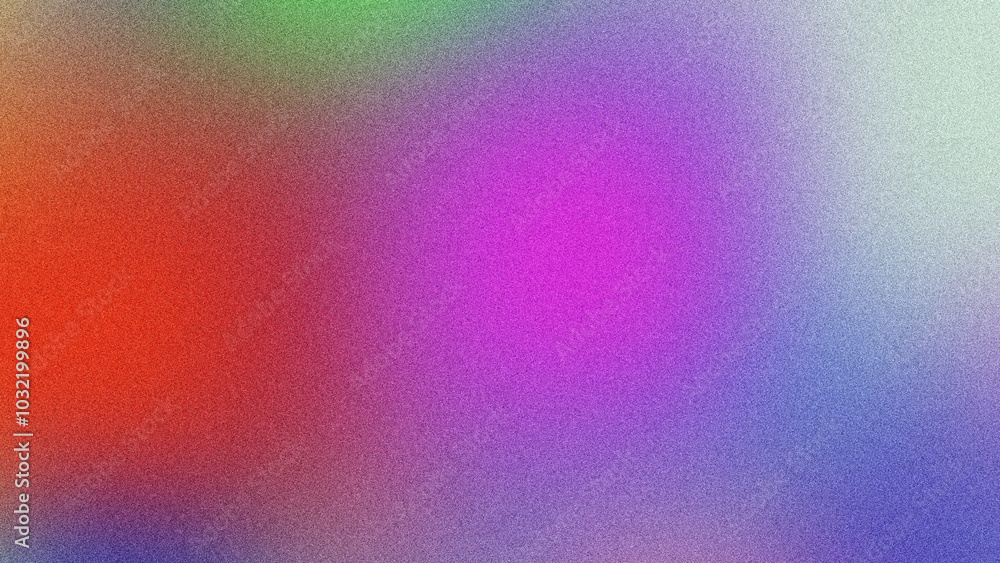 Modern Artwork Featuring Gradient and Grainy Noise Effects, Eye-Catching Poster with Colorful Gradient and Grainy Texture