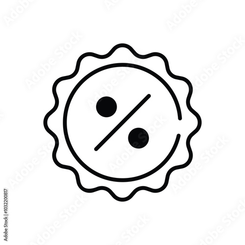 Shopaholic Badge vector icon
