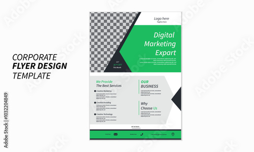 Creative business flyer template, Corporate flyer design, Brochure, Business flyer layout