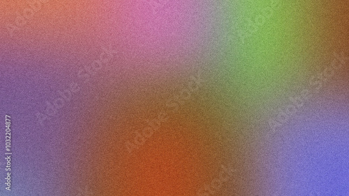 Modern Artwork Featuring Gradient and Grainy Noise Effects, Eye-Catching Poster with Colorful Gradient and Grainy Texture